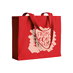 200 g/m2 cotton shopping bag, long handles and gusset 4