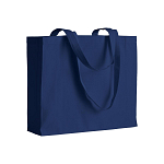 200 g/m2 cotton shopping bag, long handles and gusset 1