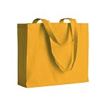 200 g/m2 cotton shopping bag, long handles and gusset 1