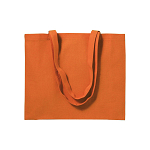 200 g/m2 cotton shopping bag, long handles and gusset 3