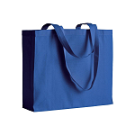 200 g/m2 cotton shopping bag, long handles and gusset 1