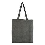 150 g/m2 recycled cotton shopping bag, melange effect, long handles and gusset 3