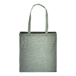 150 g/m2 recycled cotton shopping bag, melange effect, long handles and gusset 2