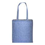 150 g/m2 recycled cotton shopping bag, melange effect, long handles and gusset 2