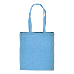 150 g/m2 recycled cotton shopping bag, melange effect, long handles and gusset 2