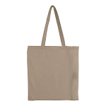 150 g/m2 recycled cotton shopping bag, melange effect, long handles and gusset 3