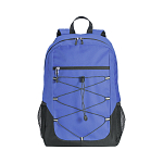 600D polyester 4-pocket backpack (two mesh side pockets). Padded straps and back 2