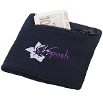 Brisky performance wristband with zippered pocket 2