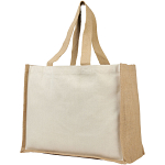Varai 340 g/m canvas and jute shopping tote bag 1