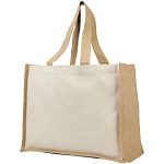 Varai 340 g/m canvas and jute shopping tote bag 1