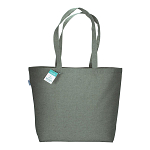 190 g/m2 recycled cotton shopping bag with long handles and gusset 2
