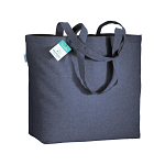 190 g/m2 recycled cotton shopping bag with long handles and gusset 1