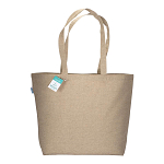 190 g/m2 recycled cotton shopping bag with long handles and gusset 2