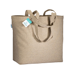 190 g/m2 recycled cotton shopping bag with long handles and gusset 1