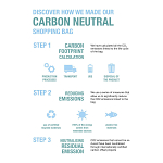 280g/m2 recycled cotton carbon neutral shopping bag, long handles 4