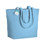 280g/m2 recycled cotton shopping bag, long handles and gusset 1
