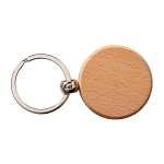 Round wooden keychain 2