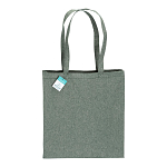 190 g/m2 recycled cotton shopping bag, long handles and gusset 2