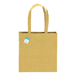 190 g/m2 recycled cotton shopping bag, long handles and gusset 2