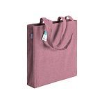 190 g/m2 recycled cotton shopping bag, long handles and gusset 1