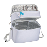 R-pet cooler bag with silver interior 4