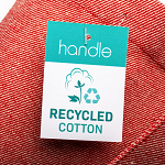 280g/m2 recycled cotton shopping bag, long handles 3