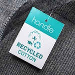 280g/m2 recycled cotton shopping bag, long handles 3