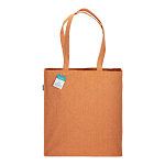 280g/m2 recycled cotton shopping bag, long handles and gussets 2