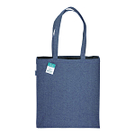 280g/m2 recycled cotton shopping bag, long handles and gussets 2