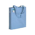 280g/m2 recycled cotton shopping bag, long handles and gussets 1