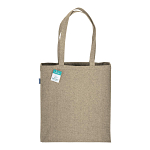 280g/m2 recycled cotton shopping bag, long handles and gussets 2