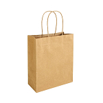 100% recycled paper 100 gr/m2, shopping bag with guesset 1