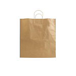 100% recycled paper 100 gr/m2, shopping bag with guesset 2