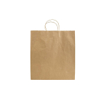 100% recycled paper 100 gr/m2, shopping bag with guesset 2