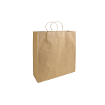 100% recycled paper 100 gr/m2, shopping bag with guesset 1