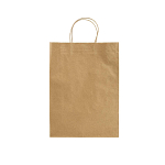 100% recycled paper 100 gr/m2, shopping bag with guesset 2