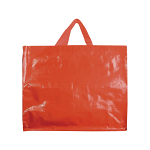 Recycled laminated 120 g/m2 pp shopping bag with gusset and short  handles 2