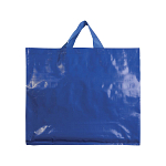 Recycled laminated 120 g/m2 pp shopping bag with gusset and short  handles 2