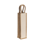 280 g/m2 jute and cotton bottle bag with rope handles 3