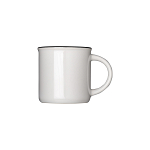 Vintage 240 ml ceramic mug with sublimation coating and colored rim 2