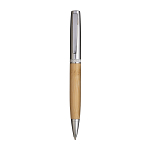 Metal twist pen with bamboo barrel 1