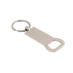 Metal and bamboo keychain with bottle opener 3