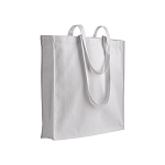 180/g m2 recycled cotton/polyester shopping bag, long handles and gusset 1