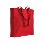 180/g m2 recycled cotton/polyester shopping bag, long handles and gusset 1