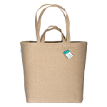 280 g/m2 recycled cotton shopper with double handles 2