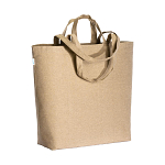 280 g/m2 recycled cotton shopper with double handles 1