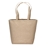 120 g/m2 recycled cotton shopper with PP inner coating, long handles and gusset 2