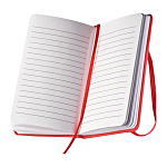 Pocketbook with bookmark and e 2