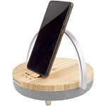 Prixton 4-in-1 10W Bluetooth® speaker with LED light and wireless charging base 1