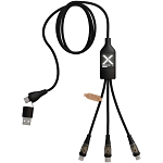 SCX.design C50 5-in-1 fast charging 100W/5A cable with digital display 1